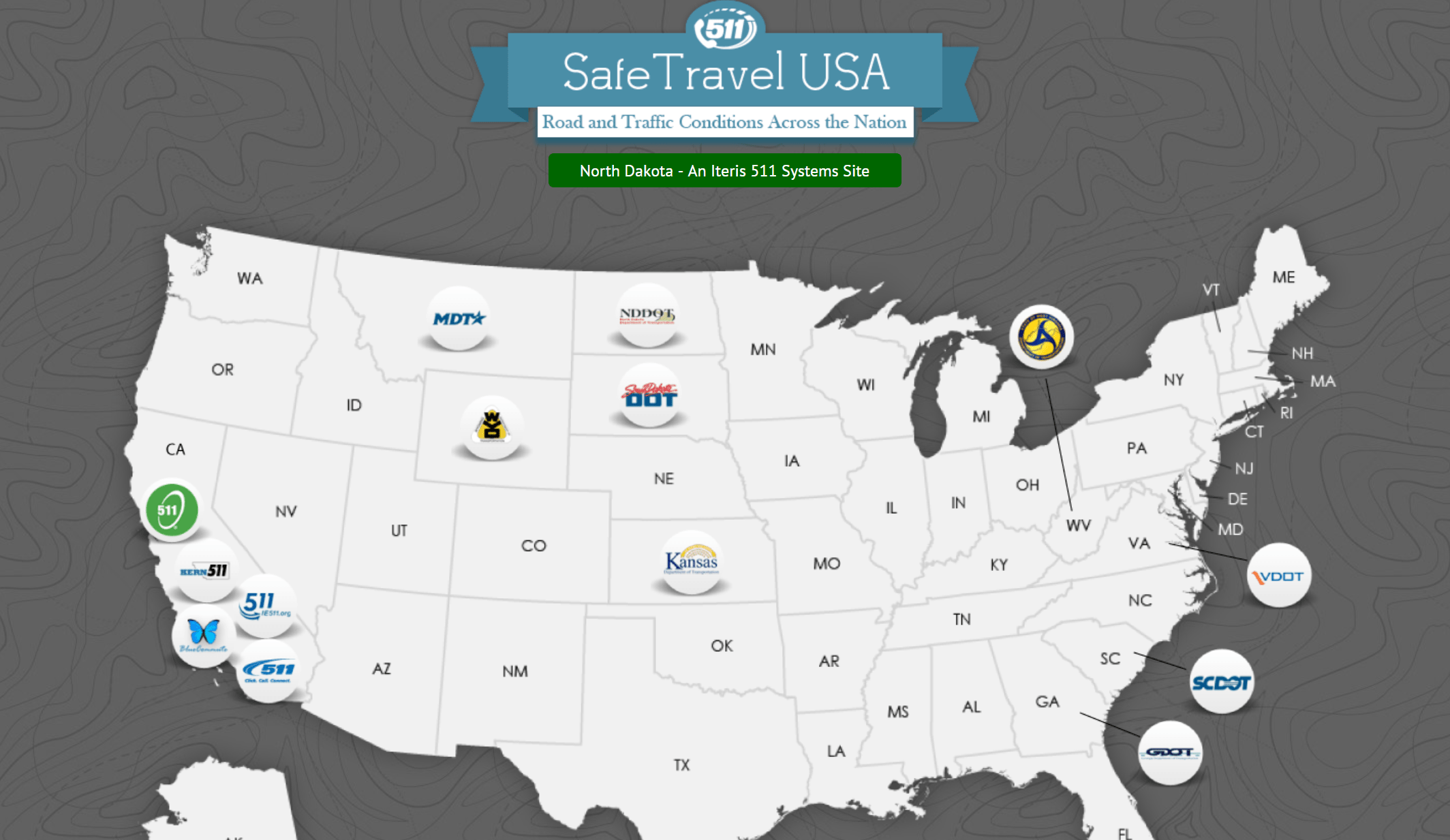 511 Safe Travel USA Map